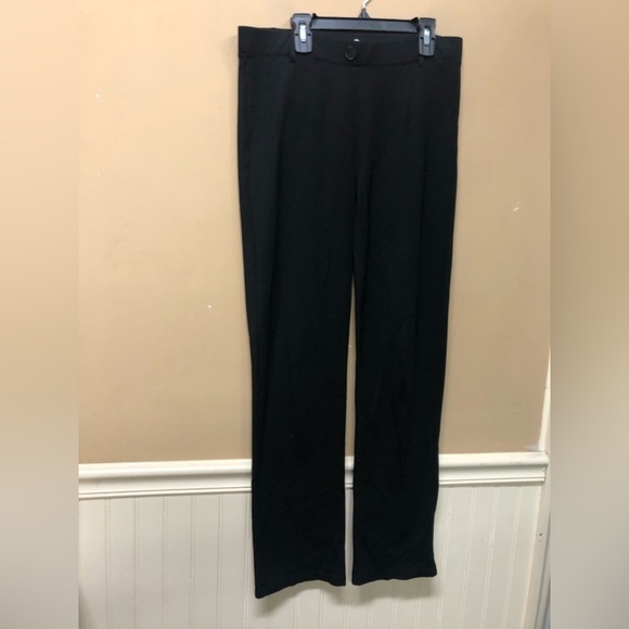 Betabrand Black Classic Straight Leg Dress Pants Size M Petite - Picture 1 of 6